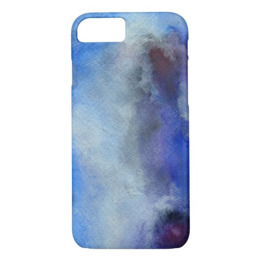 ブルーウォーターカラーアートApple iPhone 7,やっと存在 Case-Mate iPhoneケース (裏面)