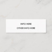 ブルーウォーターカラーインスタグラム スキニー名刺 (裏面)