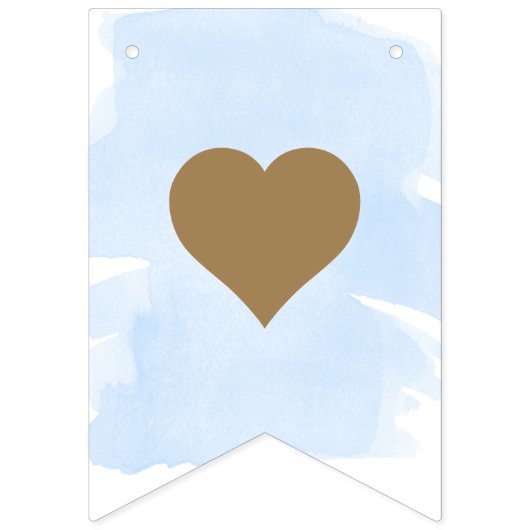 ブルーウォーターカラーウェルカムベビーバンティングフラグ バンティングフラッグ (第2の旗)