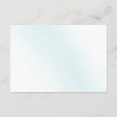 ブルーウォーターカラーウェーブウェディングレセプション エンクロージャーカード (裏面)