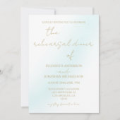 ブルーウォーターカラーウェーブリハーサルディナー 招待状 (正面)