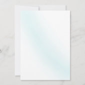 ブルーウォーターカラーウェーブリハーサルディナー 招待状 (裏面)