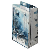 ブルーウォーターカラーエフェメラ スモールペーパーバッグ (正面アングル)
