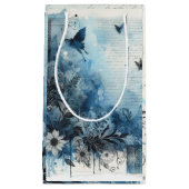 ブルーウォーターカラーエフェメラ スモールペーパーバッグ (正面)