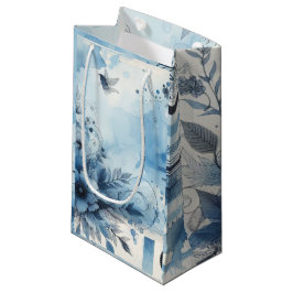 ブルーウォーターカラーエフェメラ スモールペーパーバッグ