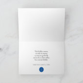 ブルーウォーターカラーオーナメント |祝日の挨拶 シーズンカード (内部)