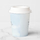 ブルーウォーターカラーカスタムビジネスロゴプロモーション 紙コップ (右)