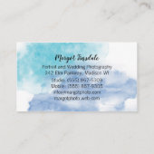 ブルーウォーターカラーカメラ撮影 名刺 (裏面)