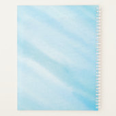 ブルーウォーターカラーカレンダープランナーノート プランナー手帳 (裏面)