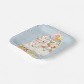 ブルーウォーターカラーガール1st.聖餐式 ペーパープレート (傾斜あり)