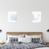 ブルーウォーターカラークジラビーチ子供部屋 (寝室)