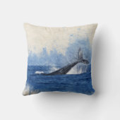 ブルーウォーターカラークジラ クッション (裏面)