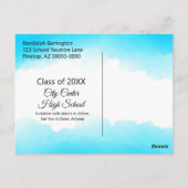 ブルーウォーターカラークラス懇親会日付の保存 ポストカード (裏面)