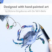 ブルーウォーターカラークラブビーチクリスマスカード シーズンカード