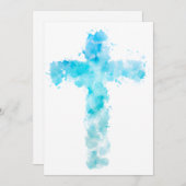 ブルーウォーターカラークリスチャンクロス シーズンカード (正面/裏面)