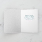 ブルーウォーターカラークリスマスツリーシンプルメリー シーズンカード (内部)