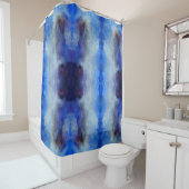 ブルーウォーターカラーシャワーカーテン シャワーカーテン (インサイチュ)