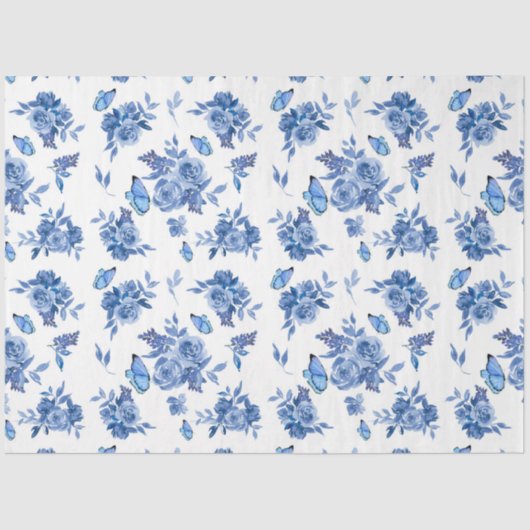 ブルーウォーターカラーシリーズデザイン9 薄葉紙 (正面)