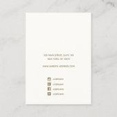 ブルーウォーターカラースカイイヤリング表示名刺 名刺 (裏面)