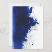 ブルーウォーターカラースプラッシュカスタムバーバルミツワー 招待状 (裏面)