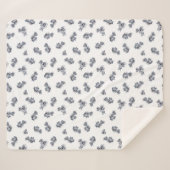 ブルーウォーターカラースプリング シェルパブランケット (正面(横))