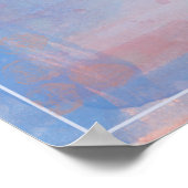 ブルーウォーターカラーズセレニティ祈りの言葉ポスター ポスター (角)