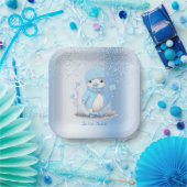 ブルーウォーターカラーダック紙プレート ペーパープレート (パーティー)