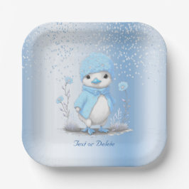 ブルーウォーターカラーダック紙プレート ペーパープレート