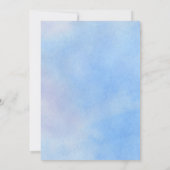 ブルーウォーターカラーツインズベビーシャワー 招待状 (裏面)