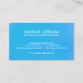 ブルーウォーターカラーツリーライフコーチ、カウンセラー 名刺 (裏面)