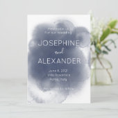 ブルーウォーターカラーテーマ 招待状 (スタンド正面)