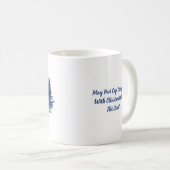 ブルーウォーターカラーディアクリスマスシーンコーヒーマグ コーヒーマグカップ (正面右)