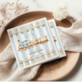 ブルーウォーターカラートレイン1st誕生日 スタンダードカクテルナプキン