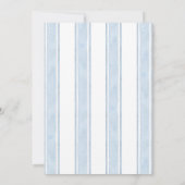 ブルーウォーターカラートレイン1st誕生日 招待状 (裏面)