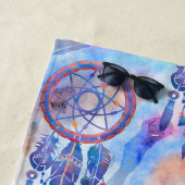 ブルーウォーターカラードリームキャッモダンチャー望保 ビーチタオル (インサイチュ)