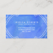 ブルーウォーターカラーナマステヨガインストラクター 名刺 (裏面)