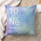 ブルーウォーターカラーネオン装飾用クッション クッション (ブランケット)