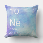 ブルーウォーターカラーネオン装飾用クッション クッション (正面)