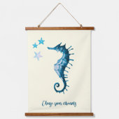 ブルーウォーターカラーノーチックコレクション 吊り下げ型タペストリー (正面)