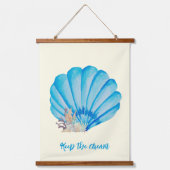 ブルーウォーターカラーノーチックコレクション 吊り下げ型タペストリー (正面2)