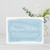 ブルーウォーターカラーハッピーホリデイズ シーズンカード (スタンド正面)