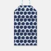 ブルーウォーターカラーバラつる植物コテージシック結婚ズ ギフトタグ (裏面)