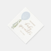 ブルーウォーターカラーバルーンユーカリベビー散布機 スタンダードカクテルナプキン (角)