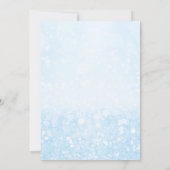 ブルーウォーターカラーバースデーパーティー招待状 招待状 (裏面)