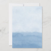 ブルーウォーターカラービーチシーシェ結婚ル 招待状 (裏面)