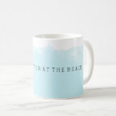 ブルーウォーターカラービーチ コーヒーマグカップ (正面右)