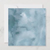 ブルーウォーターカラーフィッシュ婚約パーティ 招待状 (裏面)