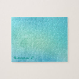 ブルーウォーターカラーフラストレーションパズル ジグソーパズル