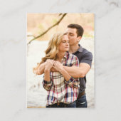 ブルーウォーターカラーフラワーアーチ詳細 エンクロージャーカード (裏面)