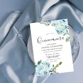 ブルーウォーターカラーフラワーズビューティフルキンセアニェラ 招待状
